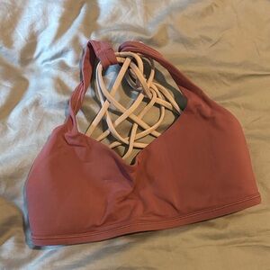 Lululemon Athletica Dusty Rose Strappy Sports Bra